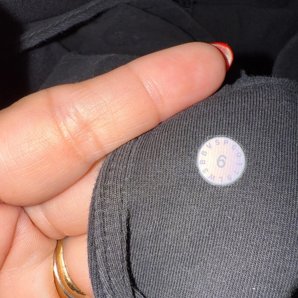 🍋🍋Lululemon Nice & Natural Popover Black size 6 guc